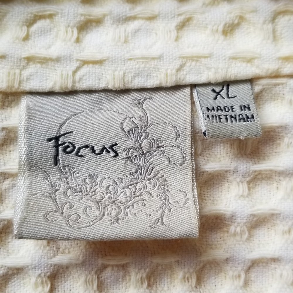 Focus Waffle-Weave Yellow Top/Jacket - Picture 3 of 4